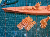 3d Printed 1/700 Hms Duncan Class Battleship(full Hull/waterline)